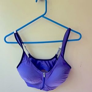 Purple VSX sport zip up bra
